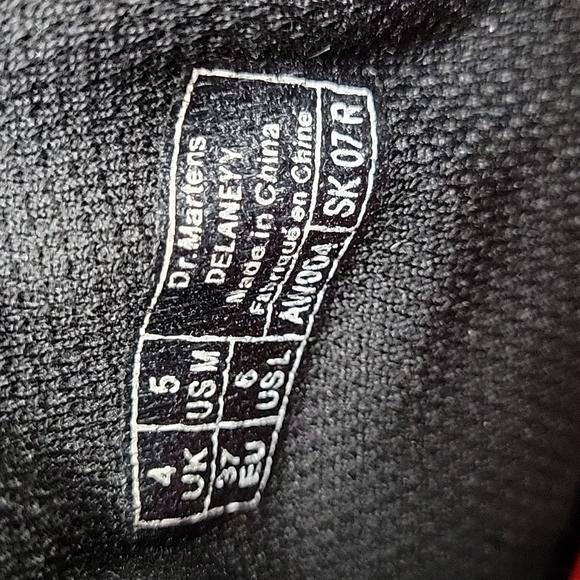 Doc Martens Red Patent Leather Boots Combat Boots - Picture 11 of 11